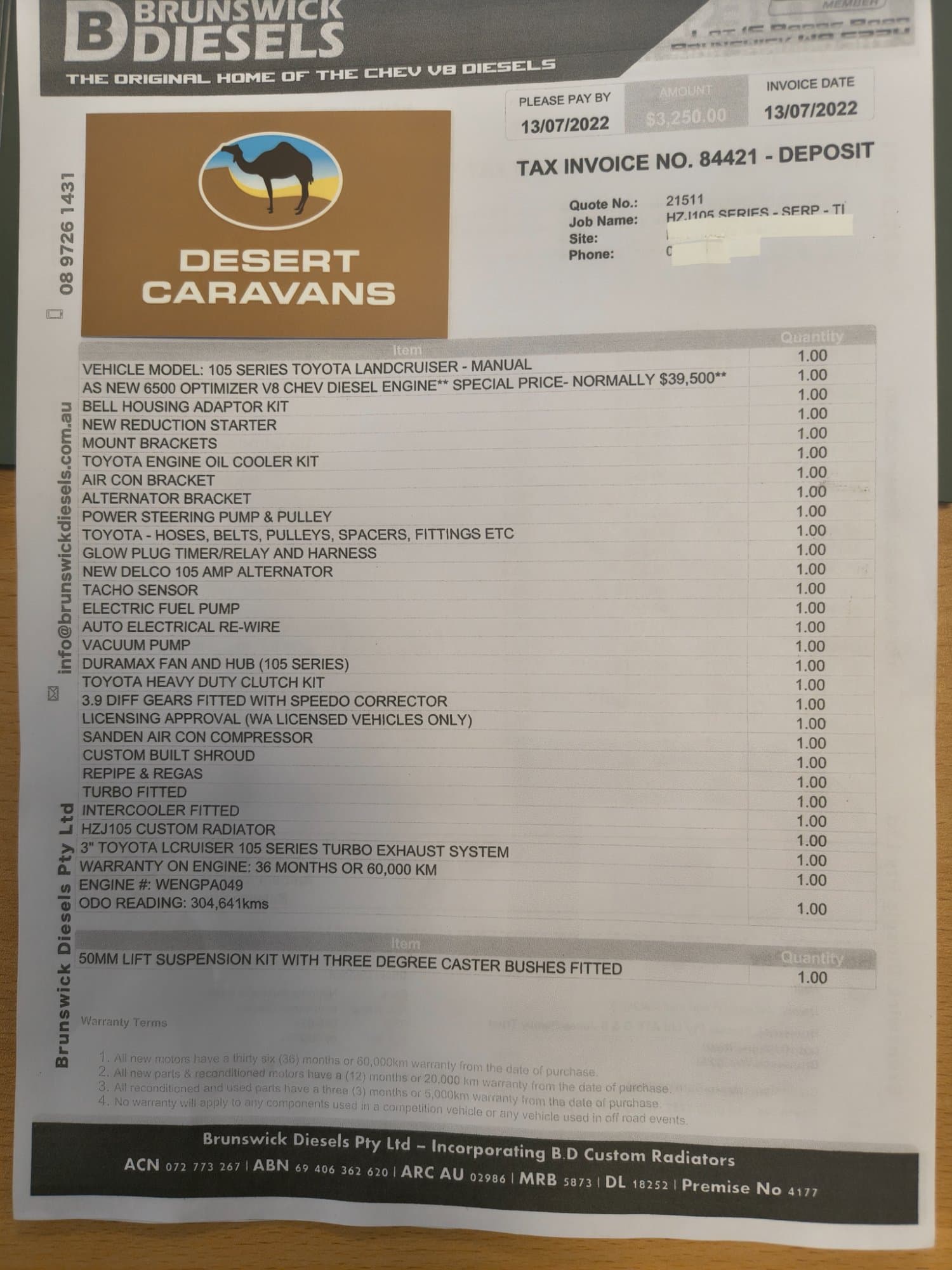 2003 Toyota Landcruiser HZJ105 Wagon 5spd manual - Thumbnail 6